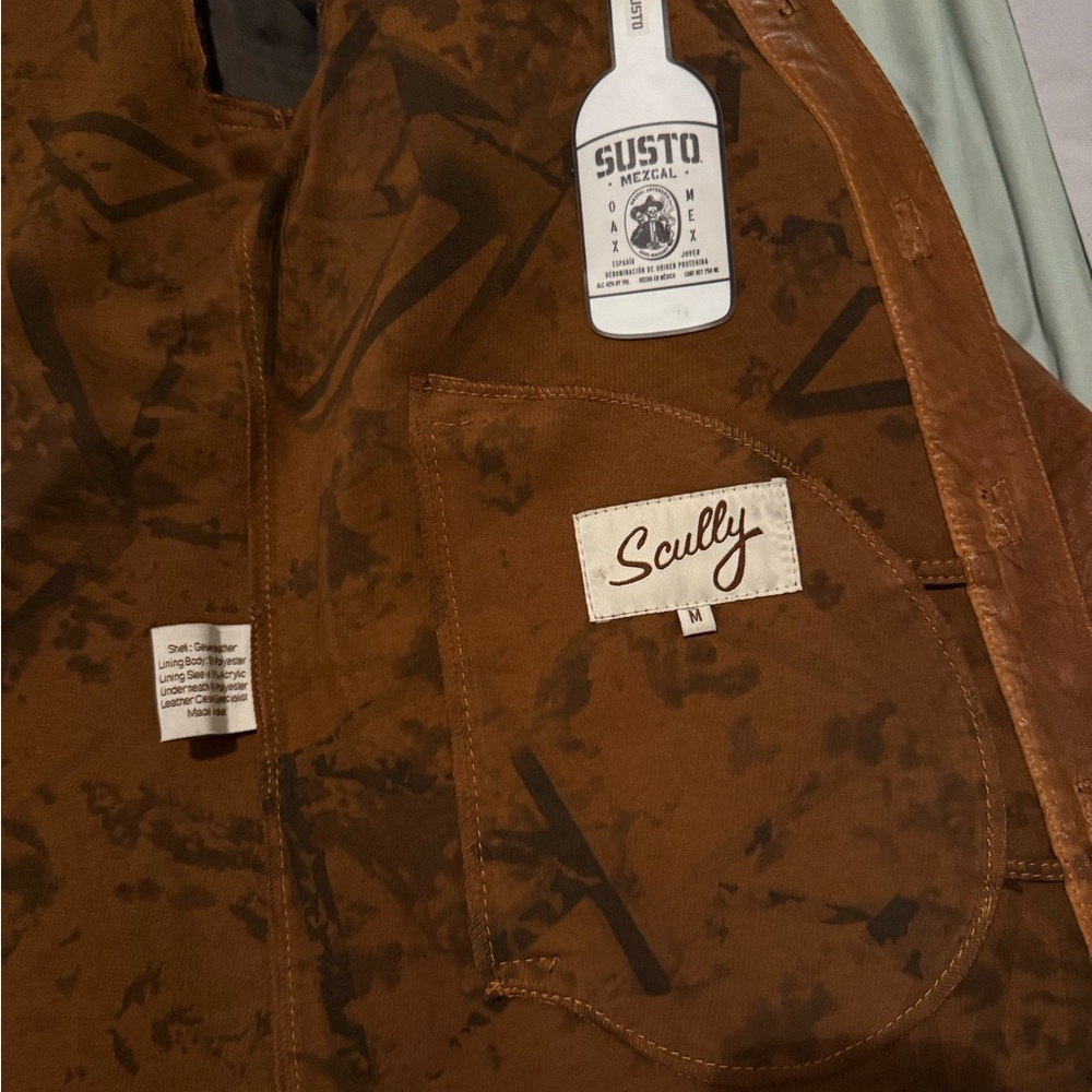 Scully Distressed Brown Leather Jacket
